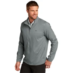 TravisMathew Surfside Full-Zip Jacket -Travel Storage Store TM1MU422 quietshadegreyheather model 3q 550x550.jpg