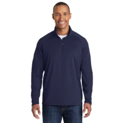 Sport-Tek® Tall Sport-Wick® Stretch 1/2-Zip Pullover 22 Sport-Tek® Tall Sport-Wick® Stretch 1/2-Zip Pullover -Travel Storage Store TST850 truenavy model front 042015 550x550.jpg