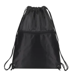 Drawcord Backpack W/ Zipper Pocket