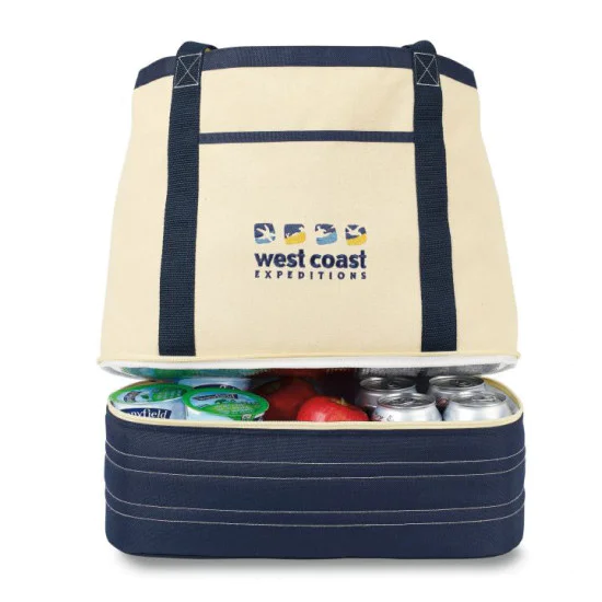 Coastal Cotton Insulated Tote Bag 2 Coastal Cotton Insulated Tote Bag - Image 2