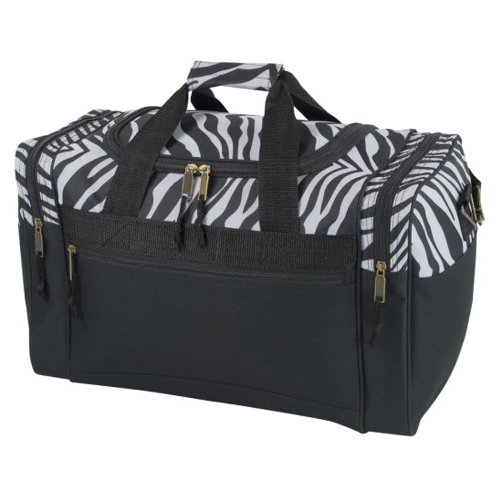Zebra Pattern Duffel Bag 1 Zebra Pattern Duffel Bag
