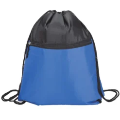 Drawstring Sports Bag With Zip Pocket -Travel Storage Store lm kt7306 3 550x550.jpg