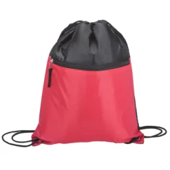 Drawstring Sports Bag With Zip Pocket -Travel Storage Store lm kt7306 4 550x550.jpg