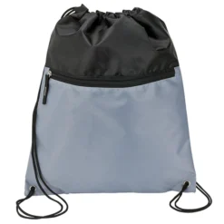 Drawstring Sports Bag With Zip Pocket -Travel Storage Store lm kt7306 5 550x550.jpg